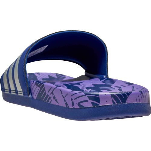 adidas Argentina Adilette Comfort Slides – Legacy Indigo & Silver Metallic