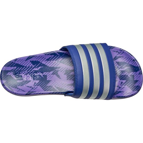 adidas Argentina Adilette Comfort Slides – Legacy Indigo & Silver Metallic