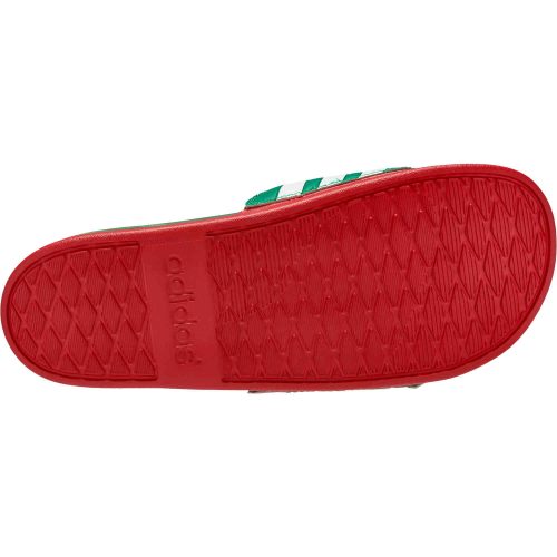 adidas Mexico Adilette Comfort Slides – Vivid Green & White with Scarlet