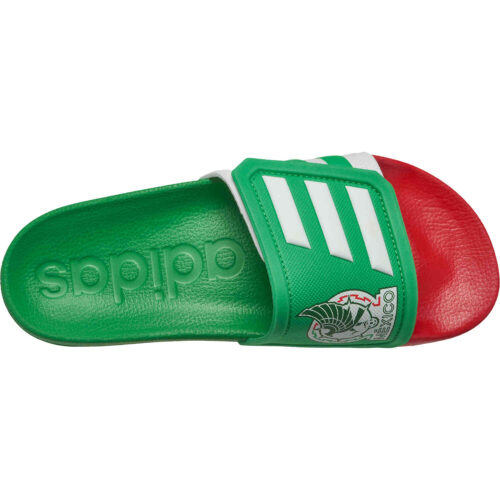 adidas Mexico Adilette TND Slides – Vivid Green & White with Scarlet