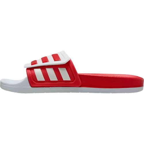 adidas Arsenal Adilette Slides – White & Scarlet