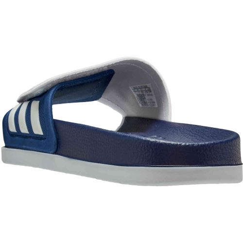 adidas Real Madrid Adilette Slides – White & Dark Blue