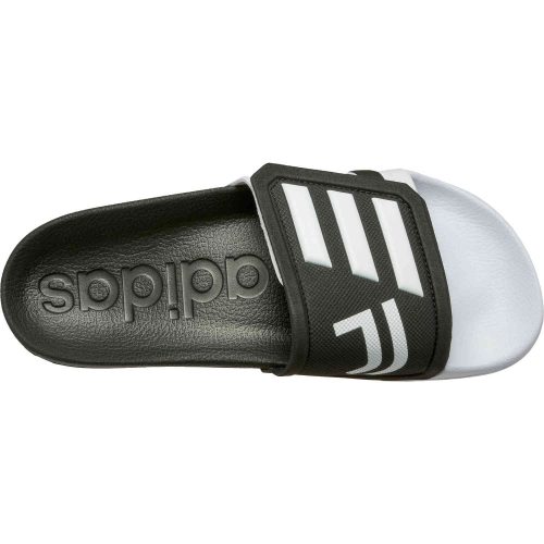 adidas Juventus Adilette Slides – Black & White