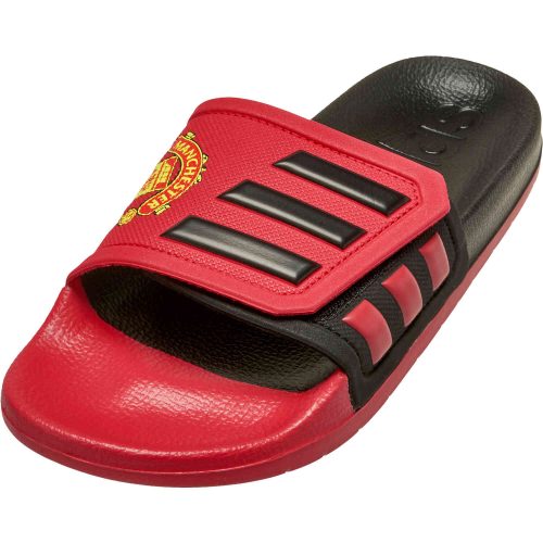 adidas Manchester United Adilette Slides – Red & Black