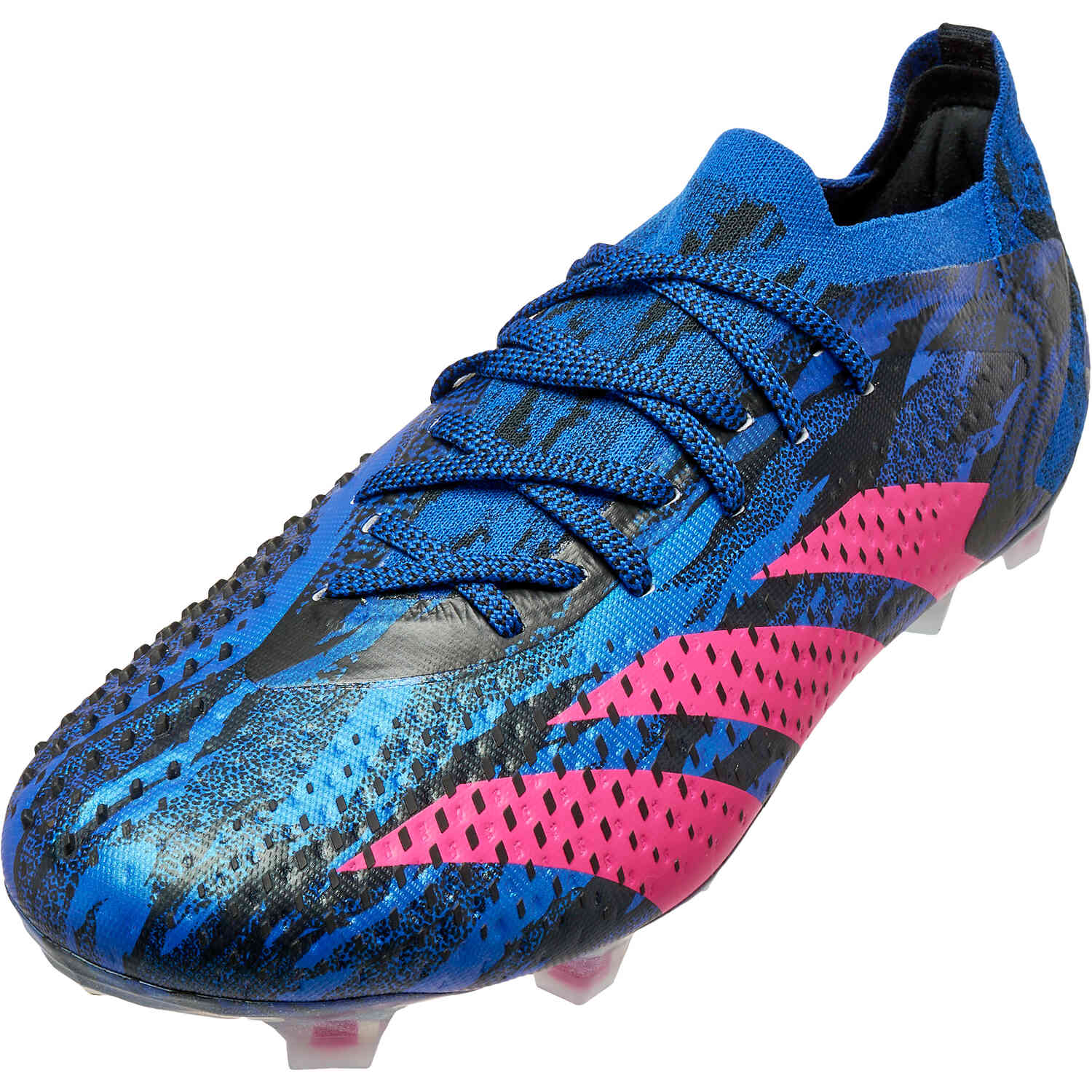 adidas Paul Pogba Low Cut - Lucid Blue & Real Magenta with Black - SoccerPro