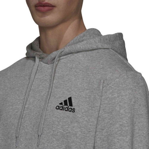 adidas Essentials Cozy Hoodie – Medium Grey Heather/Black