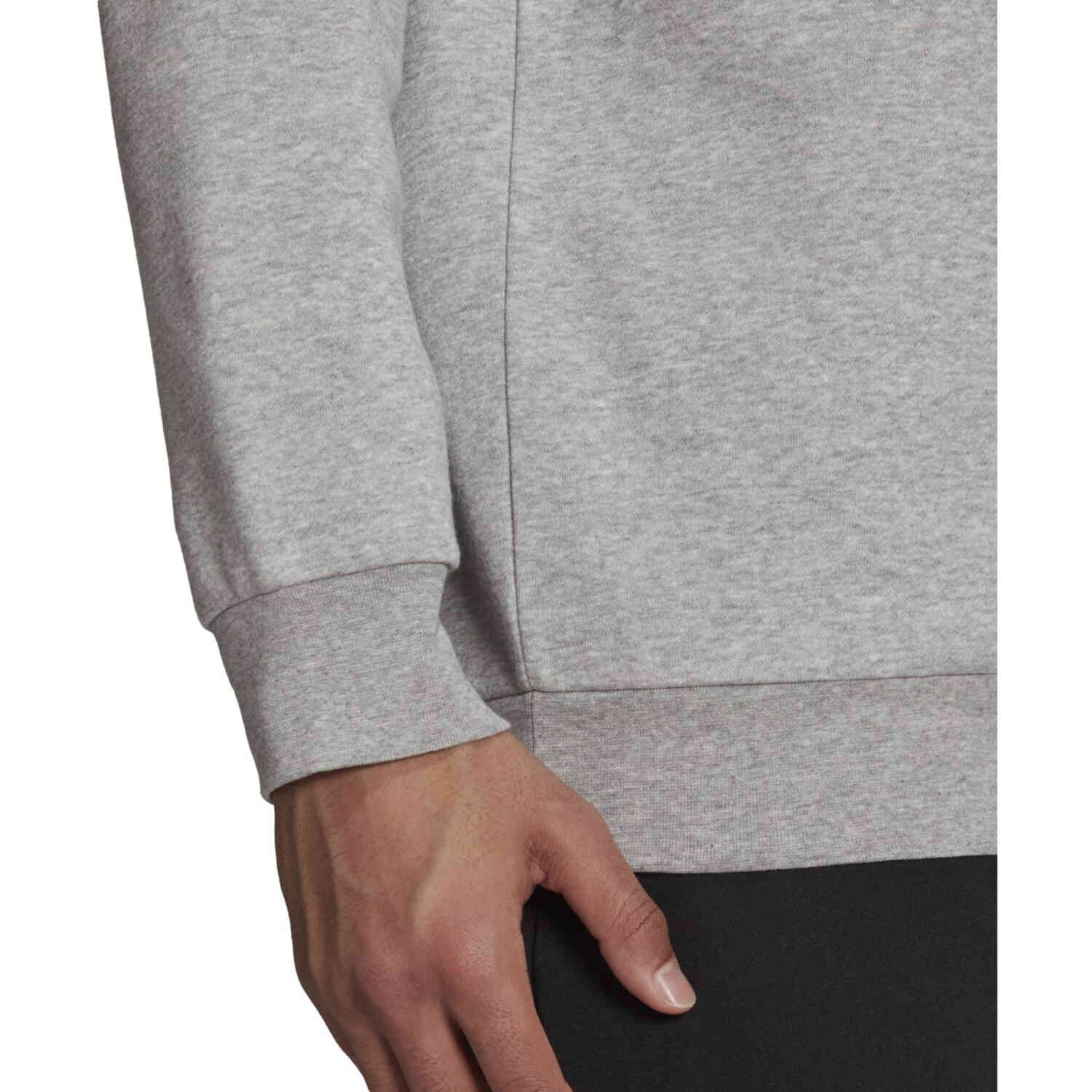 adidas Essentials Cozy Sweatshirt Grey SoccerPro Heather/Black - Medium 