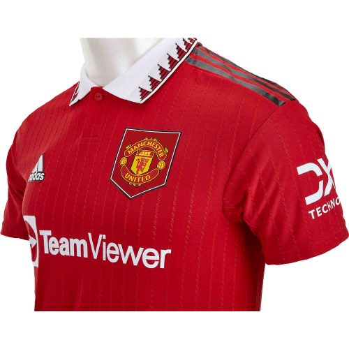 2022/23 adidas Anthony Elanga Manchester United Home Authentic Jersey
