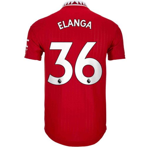 2022/23 adidas Anthony Elanga Manchester United Home Authentic Jersey