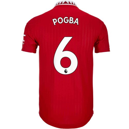 2022/23 adidas Paul Pogba Manchester United Home Authentic Jersey