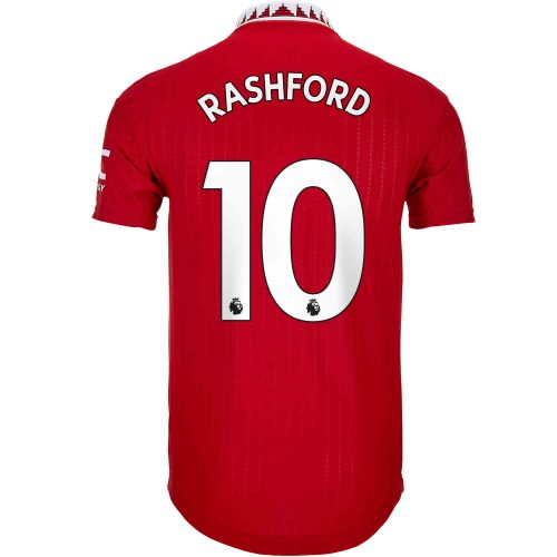 2022/23 adidas Marcus Rashford Manchester United Home Authentic Jersey