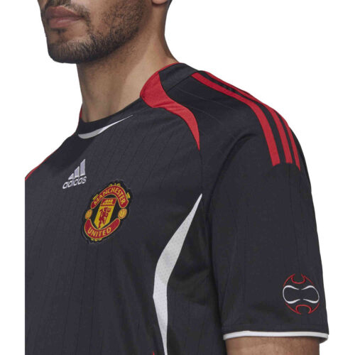 adidas Manchester United Teamgeist Training Jersey – Black