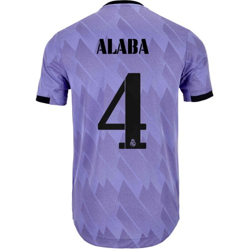 2022/23 adidas David Alaba Real Madrid Away Authentic Jersey