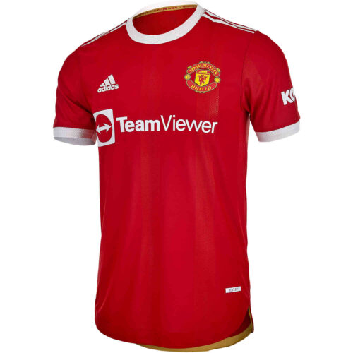 2021/22 adidas Luke Shaw Manchester United Home Authentic Jersey
