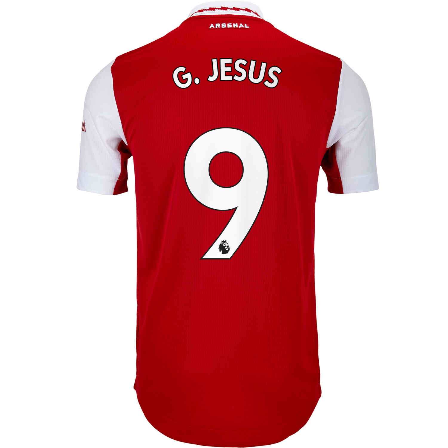2022/23 adidas Gabriel Jesus Arsenal Home Authentic Jersey - SoccerPro