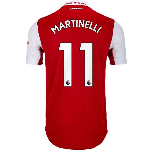 2022/23 adidas Gabriel Martinelli Arsenal Home Authentic Jersey