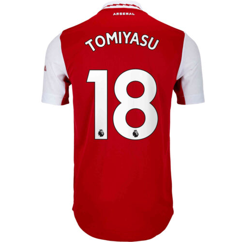 2022/23 adidas Takehiro Tomiyasu Arsenal Home Authentic Jersey