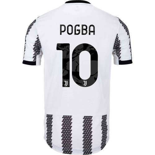 2022/23 adidas Paul Pogba Juventus Home Authentic Jersey