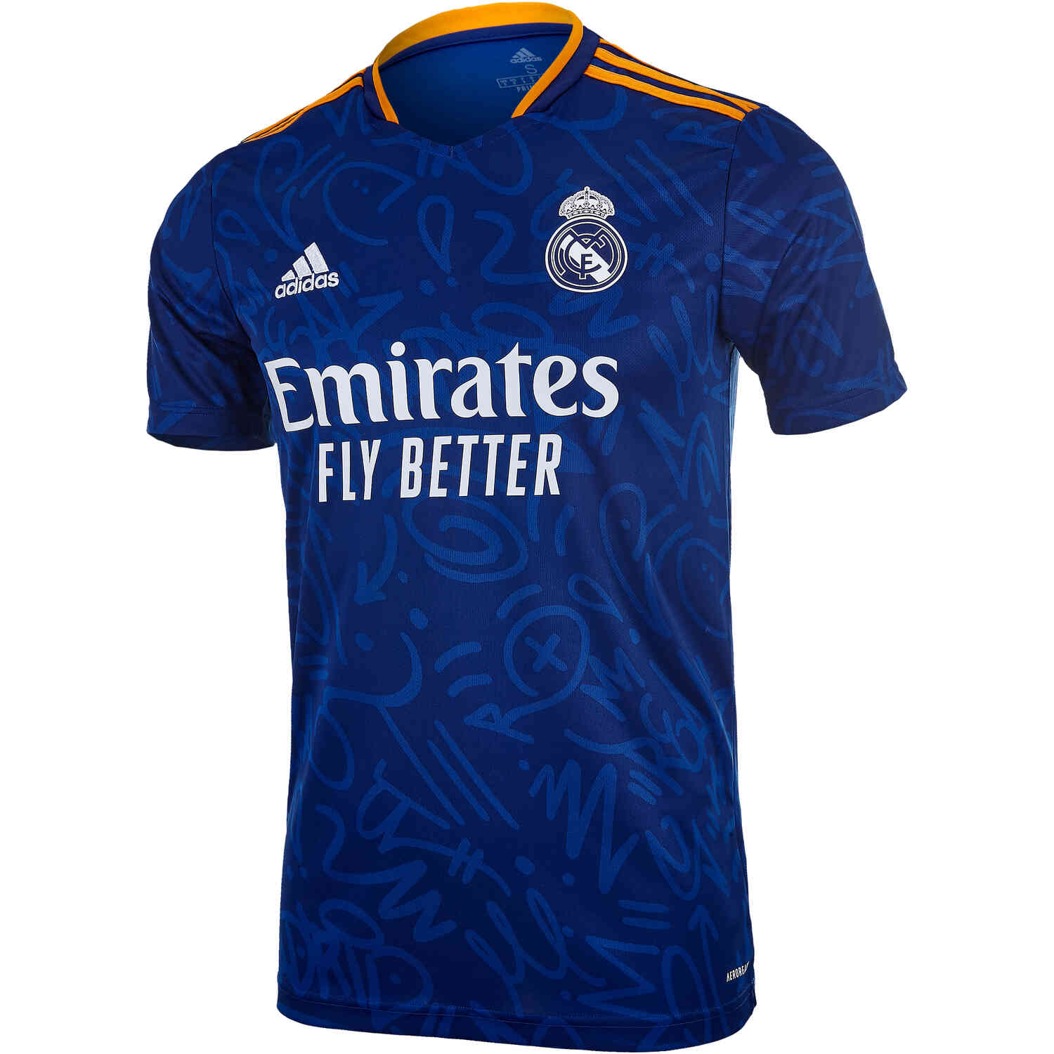 ايفون مجدد للبيع Men 2021-2022 Club Real Madrid away blue 9 Adidas Soccer Jersey لبس تنكري للاطفال