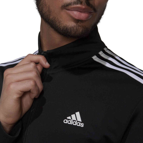 adidas 3-Stripes Track Jacket – Black/White