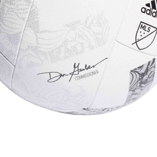 adidas MLS Competition Match Soccer Ball – White & Silver Metallic with Black