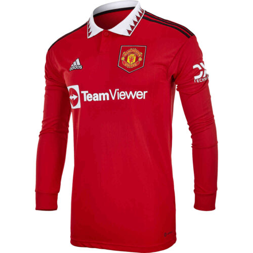 2022/23 adidas Manchester United L/S Home Jersey
