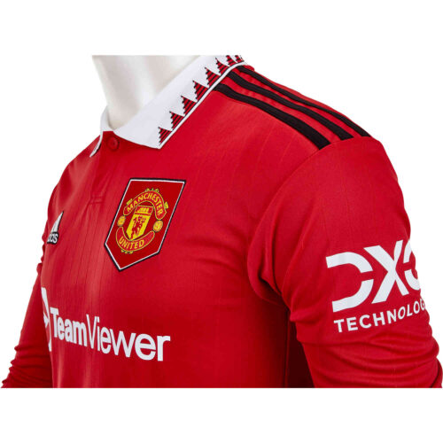 2022/23 adidas Manchester United L/S Home Jersey