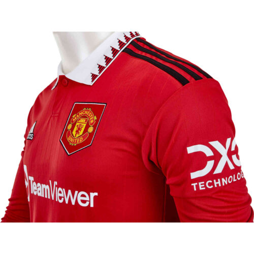 2022/23 adidas Raphael Varane Manchester United L/S Home Jersey