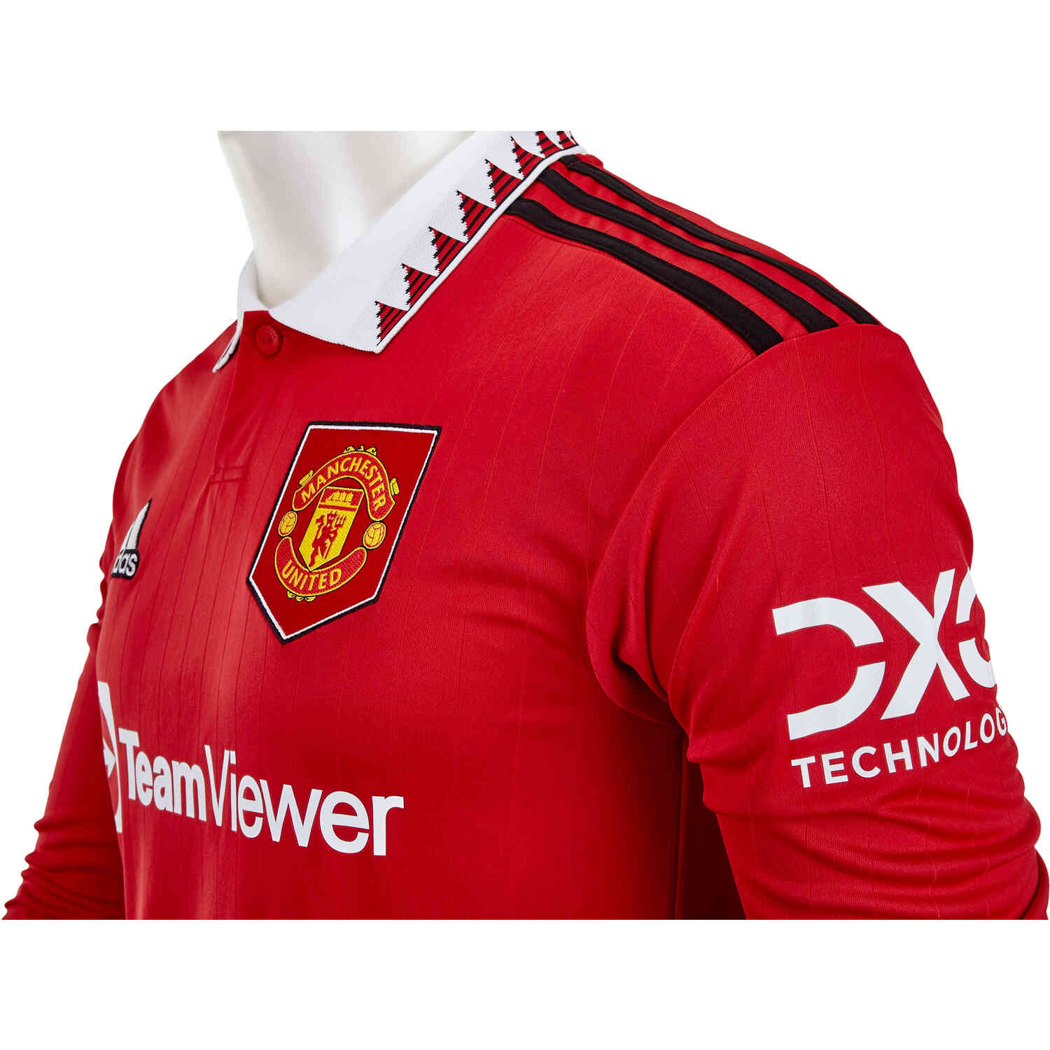 adidas Manchester United L/S Retro Jersey - Real Red - SoccerPro