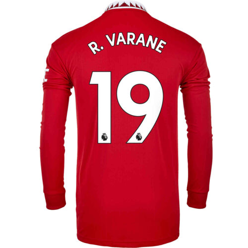2022/23 adidas Raphael Varane Manchester United L/S Home Jersey