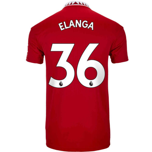 2022/23 Kids adidas Anthony Elanga Manchester United Home Jersey