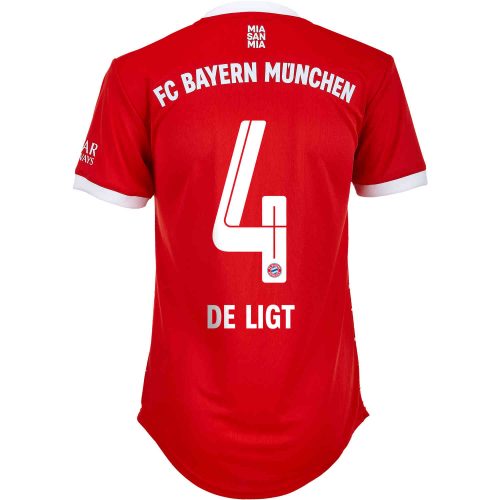 2022/23 Womens adidas Matthijs de Ligt Bayern Munich Home Jersey