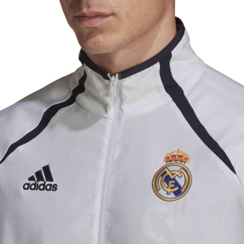 adidas Real Madrid Teamgeist Woven Jacket – White