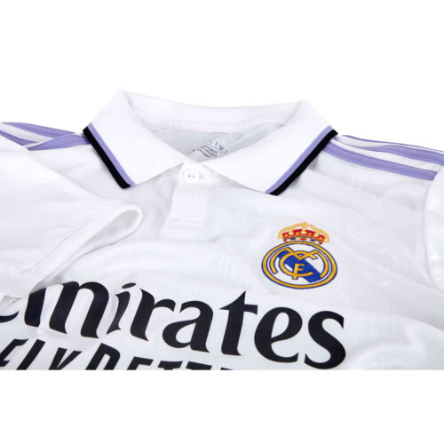 2022/23 Kids adidas David Alaba Real Madrid Home Jersey