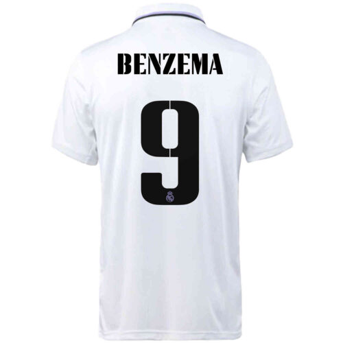 2022/23 Kids Nike Karim Benzema Real Madrid Home Jersey