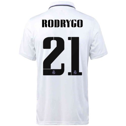 2022/23 Kids adidas Rodrygo Real Madrid Home Jersey
