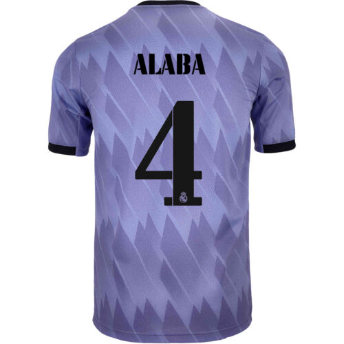 2022/23 Kids adidas David Alaba Real Madrid Away Jersey