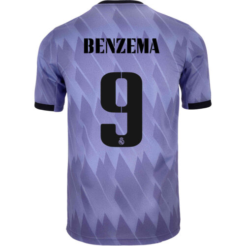 2022/23 Kids adidas Karim Benzema Real Madrid Away Jersey
