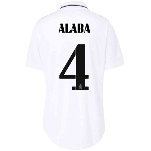 2022/23 Womens adidas David Alaba Real Madrid Home Jersey