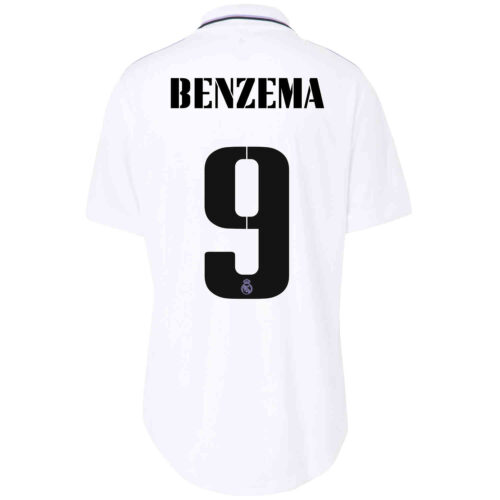 2022/23 Womens adidas Karim Benzema Real Madrid Home Jersey