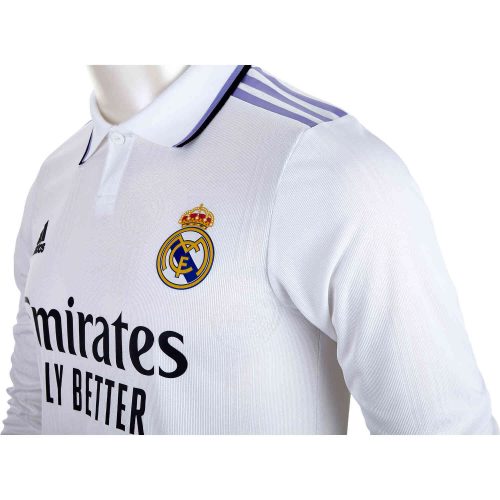 2022/23 adidas Eduardo Camavinga Real Madrid L/S Home Authentic Jersey