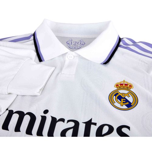 2022/23 adidas Ferland Mendy Real Madrid L/S Home Authentic Jersey