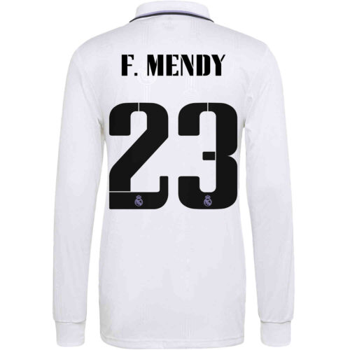 2022/23 adidas Ferland Mendy Real Madrid L/S Home Jersey