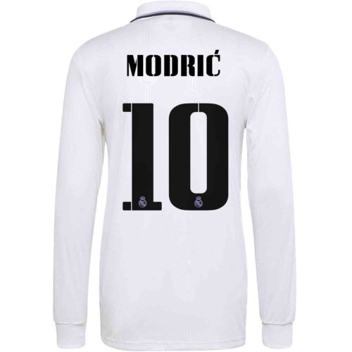 2022/23 adidas Luka Modric Real Madrid L/S Home Jersey
