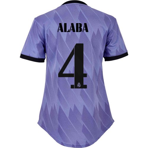 2022/23 Womens adidas David Alaba Real Madrid Away Jersey