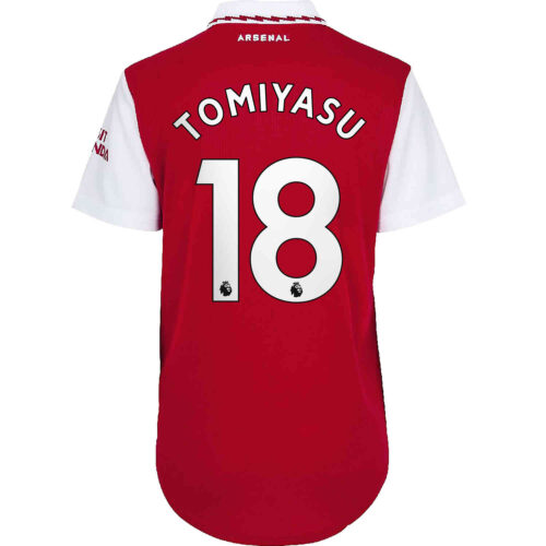 2022/23 Womens adidas Takehiro Tomiyasu Arsenal Home Jersey