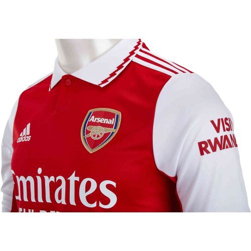 2022/23 adidas Martin Odegaard Arsenal L/S Home Jersey - SoccerPro