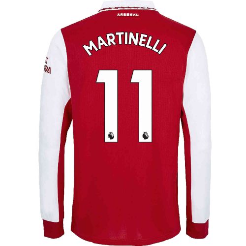 2022/23 adidas Gabriel Martinelli Arsenal L/S Home Jersey