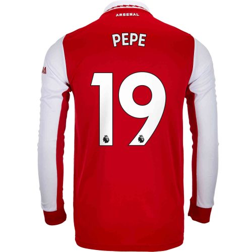 2022/23 adidas Nicolas Pepe Arsenal L/S Home Jersey