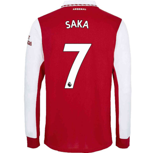 2022/23 adidas Bukayo Saka Arsenal L/S Home Jersey
